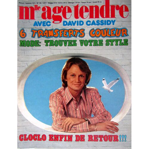 Mademoiselle Age Tendre 118 Complet Claude Francois/Chamfort/Delpech/Juvet/Mike Brant/Nicoletta/Anthony Delon/David Essex/Cassidy/Lavila/Caroline Lenorman/France Gall
