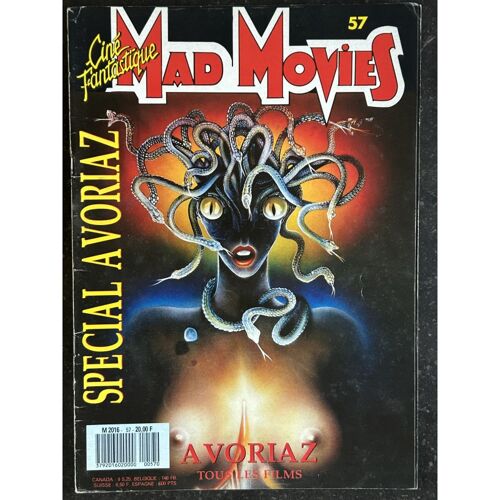 Ciné Fantastique Mad Movies N° 57 - 1989 - Special Avoriaz Russel Meddings Boivin Cockliss Carmen