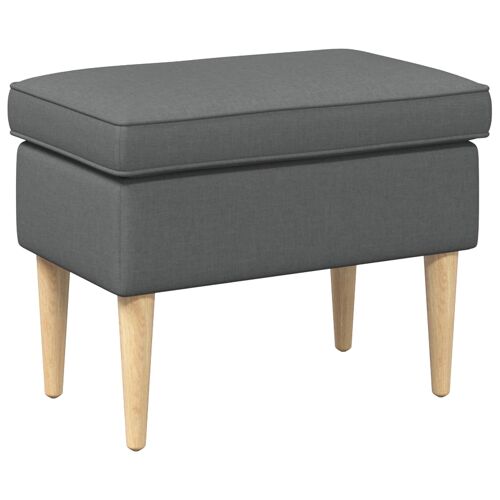 vidaXL Pouf 55 x 35 x 41 cm Contreplaqué 100 % polyester
