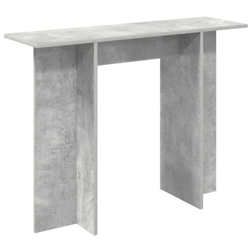 vidaXL Table console Gris béton 100 x 30 x 75 cm Bois d'ingénierie