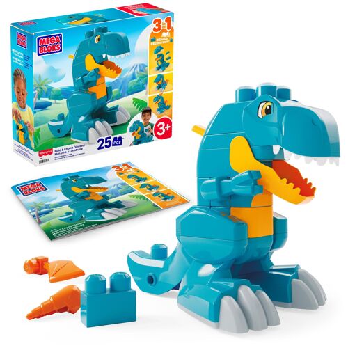 MEGA BLOKS Fisher Price-Mon Dino 3 en 1 à Construire-avec roues mobiles