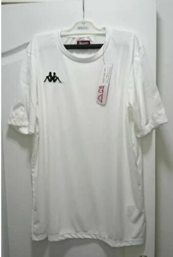 T-Shirt Kappa Blanc Manches Courtes Regular Fit Taille Xl