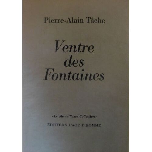 Ventre Des Fontaines