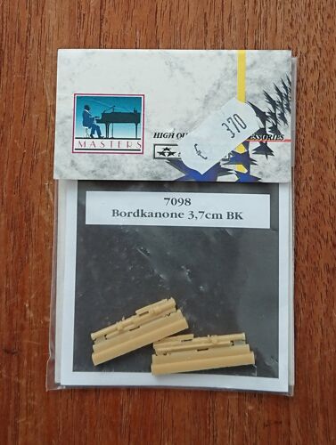 Maquette Avion Boite À Rabiot Réassort- Lot 14- Bordkanone 3,7 Cm Bk X2- Marque Aires- Kit No.7098- Masters- Echelle 1/72- Résine- Vendu Sans Le Tube Du Canon-Aires