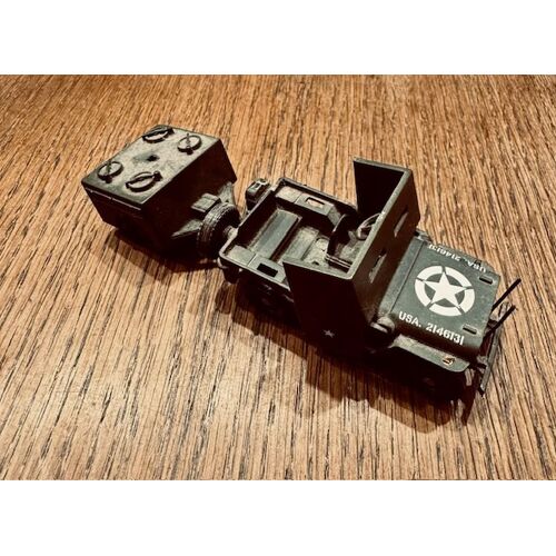 Jeep Solido Willis Avec Remorque Tres Bon Etat 1/43-Solido