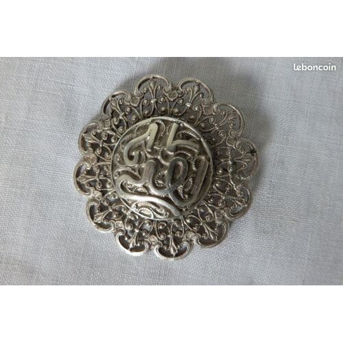 Ancienne Broche Filigrane Argent