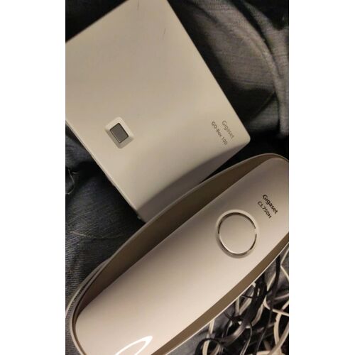 Gigaset GO-Box 100 téléphone fixe sans fil Siemens avec station de base DECT Gap blanc Acrylonitrile Butadiene Styrene ( ABS ) avec téléphone sans fil Gigaset CL750 et son combiné CL750H