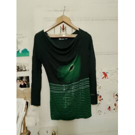 Top Vert Foncé/Vert Clair Col Pendant 38 M Desigual.