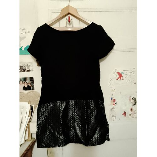 Robe Noire /Argentée 38 M Naf Naf.