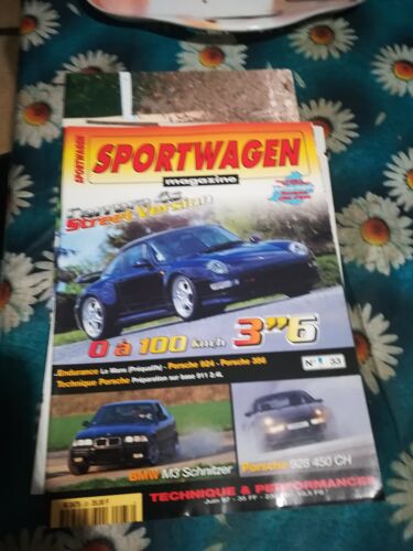 Sportwagen 33 De 1997 Carrera 4s,928 S4,911r,924 125cv,356b,Bmw M3 Schnitzer