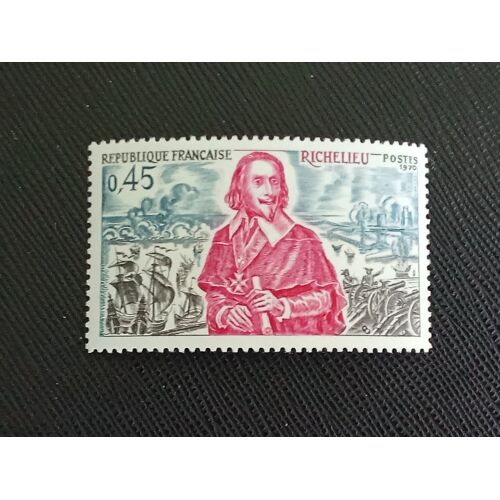 Timbre France Y T 1655 Richelieu (1575-1642). Le Siège De La Rochelle 1970 (080410 )