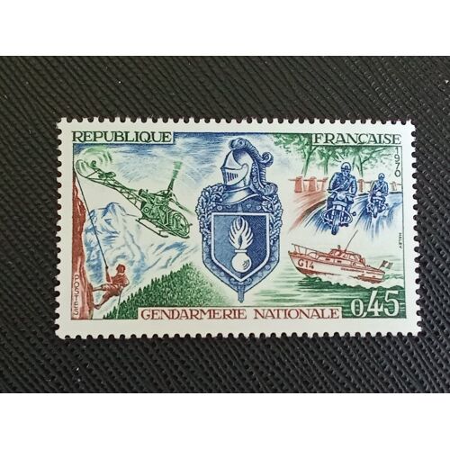 Timbre France Yt 1622 Gendarmerie Nationale 1970 (080410 )
