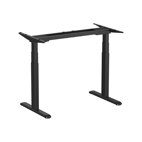 Pied de bureau motorisé assis-debout, à double moteur, Noir