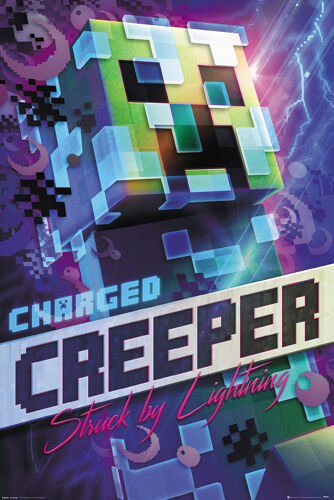 Affiche / Poster - Minecraft - Charged Creeper - 61x91,5cm