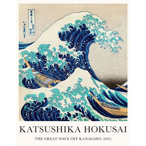Affiche / Poster - Hokusai - Great Wave - 40x50cm