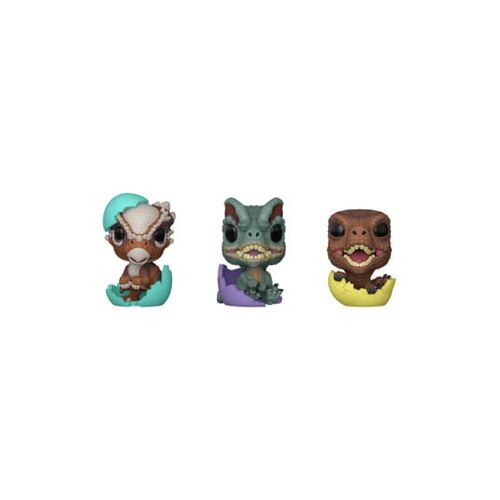 Jurassic Park Figurine Pocket Pop! Vinyl Easter Egg 3-Pack Dinos 4 Cm
