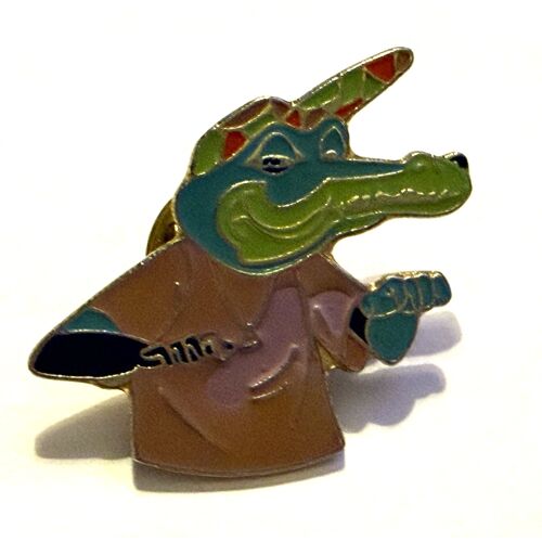 Pins Informatique Crocodile / Signé Amstrad