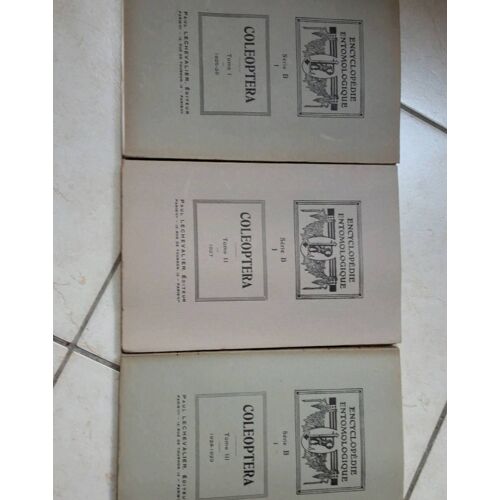 Pierre Lesne - Coléoptèra 3 Tomes 1925 À 1929