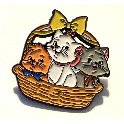 Pins Disney Chats Marie Berlioz Et Toulouse Dans Un Panier Des Aristochats / Neuf
