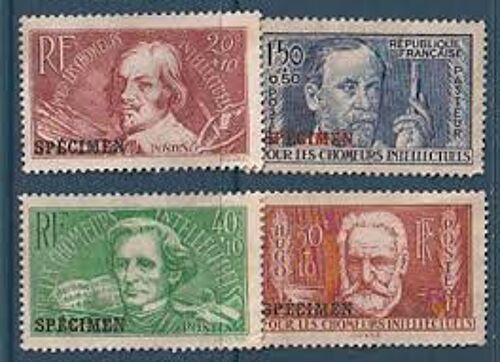 Célébrités : Jacques Callot, Hector Berlioz, Victor Hugo, Louis Pasteur Série Complète Année 1936 N° 330 331 332 333 Yvert Et Tellier Luxe