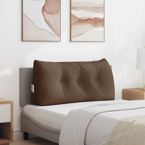 Vidaxl Coussin De Dos Marron 100 X 24 X 50 Cm Tissu