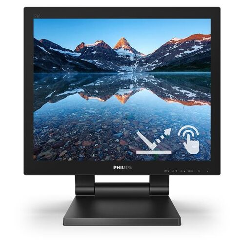 Philips B Line 172B9TL - Écran LED - 17" - écran tactile - 1280 x 1024 SXGA @ 60 Hz - TN - 250 cd/m² - 1000:1 - 1 ms - HDMI, DVI-D, VGA, DisplayPort - haut-parleurs - texture noire