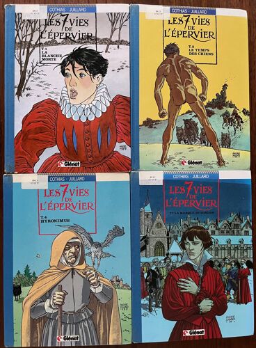 Lot De 4 Bds Les 7 Vies De L’Epervier Par Cothias / Juillard