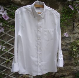 Chemise Homme Blanche Kenzo Taille 40 Et 15 Et 1/2 Etat Neuf 100% Coton