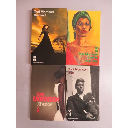 Lot De 4 Livres . Romans / Toni Morrison / Editions 10/18