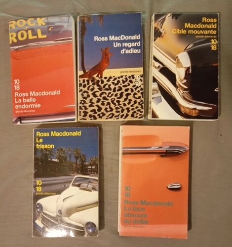 Lot 5 Ross Macdonald ( Lew Archer) Un Regard D' Adieu, Le Frisson, Un Regard D' Adieu, Cible Mouvante, La Face Obscure Du Dollar