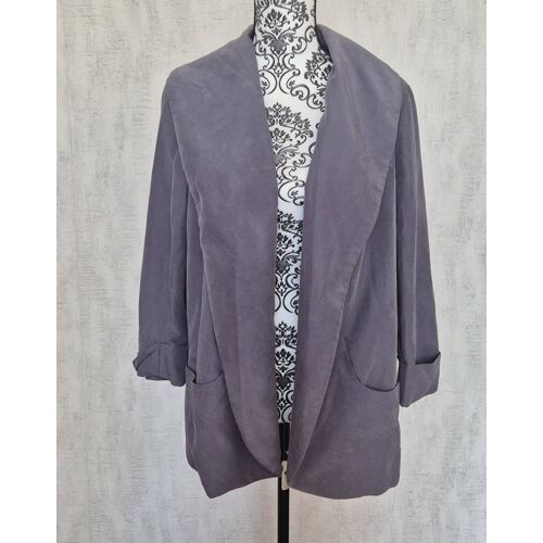 Forever 21 Veste Drapée Gris Taupe Contemporary Taille 38 M