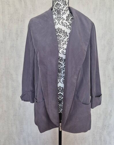 Forever 21 Veste Drapée Gris Taupe Contemporary Taille 38 M