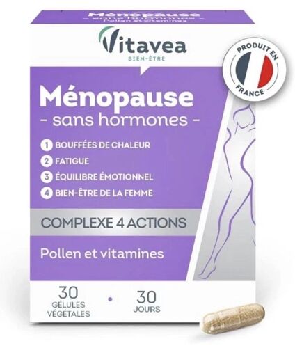 Vitavea Ménopause Complexe 4 Actions 30 Jours - Femme Complément Alimentaire 