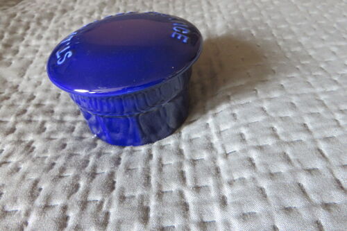 Ancien Pot Grès Bleu Cobalt St Dalfour