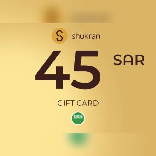 Shukran Gift Card 45 SAR Key - SAUDI ARABIA