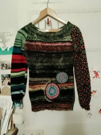 Pull Multicolore 36 S Desigual.