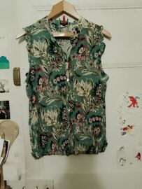 Chemise Sans Manches Multicolore 38 M Paz Torras.