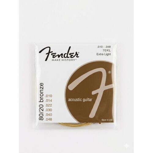 Cordes Pour Guitare Acoustique Fender 70xl 010 - 048