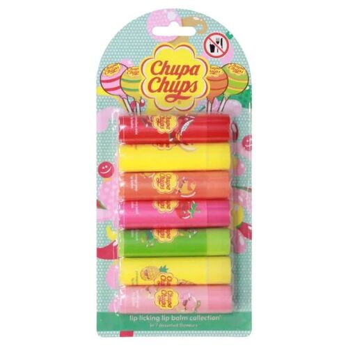Chupa Chups Assorti 7 Parfums Lip Balm 