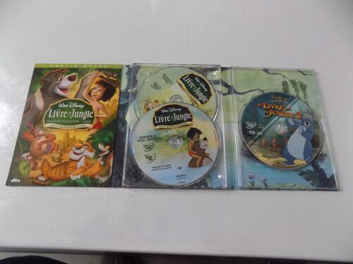 Coffret Disney Le Livre De La Jungle 1 Et 2 + Bonus .
