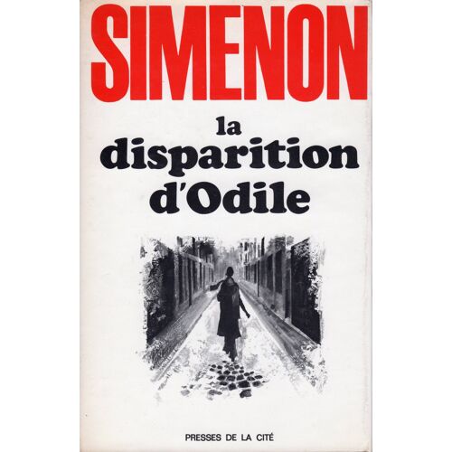Simenon-La Disparition D Odile-Pressesd E La Cité-Eo 1971-Cartonnage+Jaquette