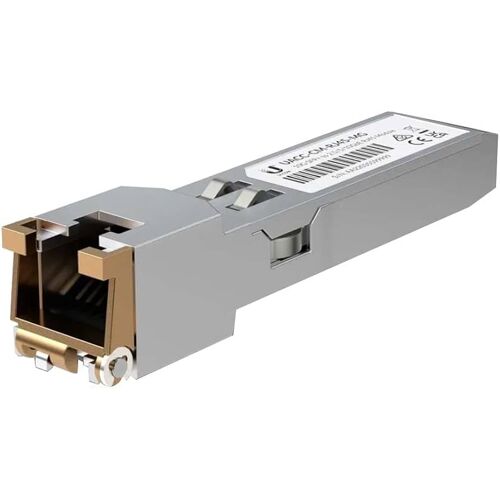 Ubiquiti UACC-CM-RJ45-10G - Module transmetteur SFP+ - 10GbE - plus de cuivre - 1000Base-T, 10GBase-T - RJ-45 - jusqu'à 100 m