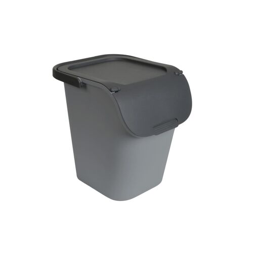 Eda - Poubelle de tri 40l gris 010612 G.BT/G.A
