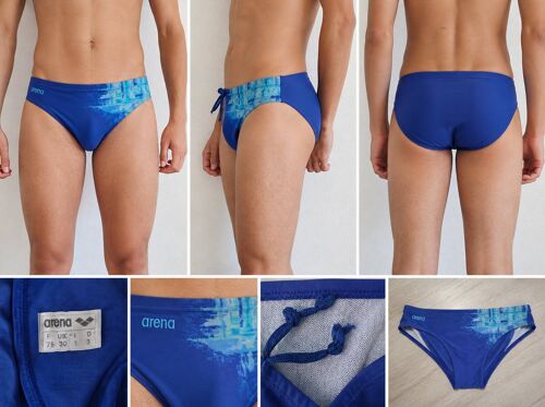 Maillot De Bain Slip Arena Bleu Taille 75 / 30