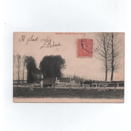 Servon-Melzicourt ( Marne ) - Nouveau Pont Sur L'aisne. Carte Postale De 1925.