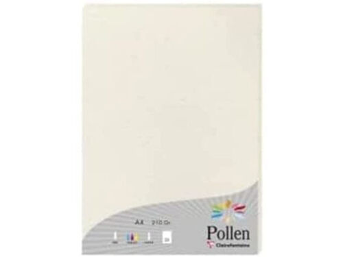 Clairefontaine Pollen Natura Collection - A4 (210 x 297 mm) - 210 g/m² - 25 feuille(s) papier épais