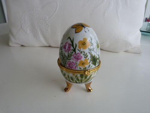 Oeuf En Porcelaine Sur Pieds Style Fabergé Déco Nature