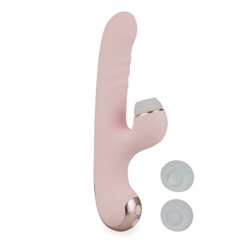 Vibromasseur Rabbit Va-Et-Vient Et 3 Becs Stimulants Amor