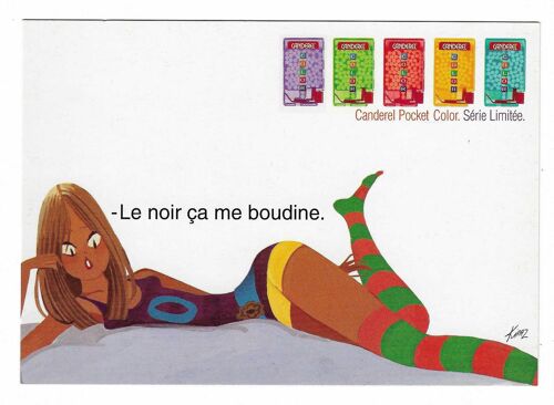 Carte Postale Canderel , Avec , On Est Mieux Que Sans