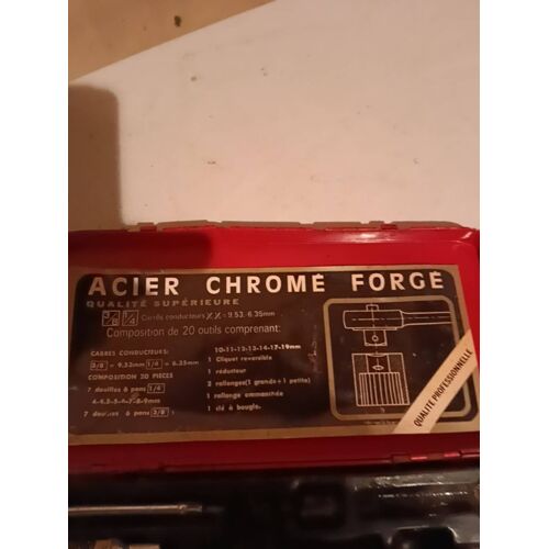 Lot de 17 clé a douille incomplet